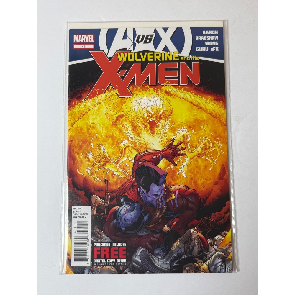 Marvel Wolverine and the X-Men 13 AvX Tie-In Jason Aaron‎ Nick Bradshaw 2012